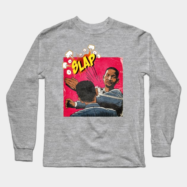 WILL SMITH SLAPS CHRIS ROCK Long Sleeve T-Shirt by thedeuce